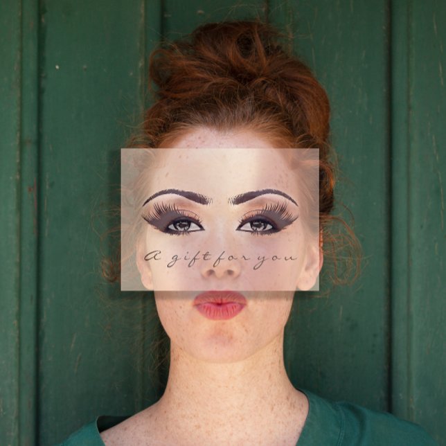 Rosa av gåvsintyg  Lash Beauty Makeup (Gift Certificate Pink Blush Lash Beauty Makeup)