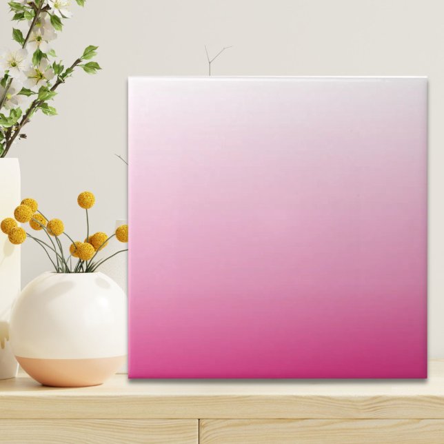 rosa av gigantisk dammig körsbärsfärs i ro kakelplatta (girly minimalist dusty rose cherry blossom pink ceramic tile)