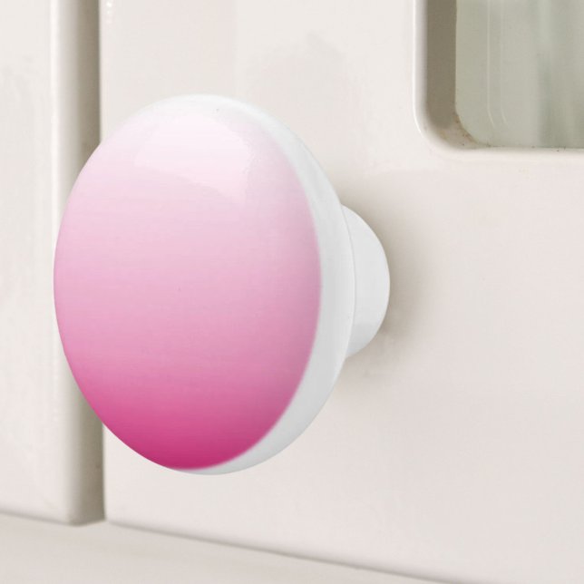 rosa av gigantisk dammig körsbärsfärs i ro knopp (girly minimalist dusty rose cherry blossom pink ceramic knob)