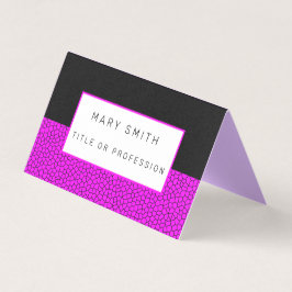 Rosa av glasskikt, svart visitkort