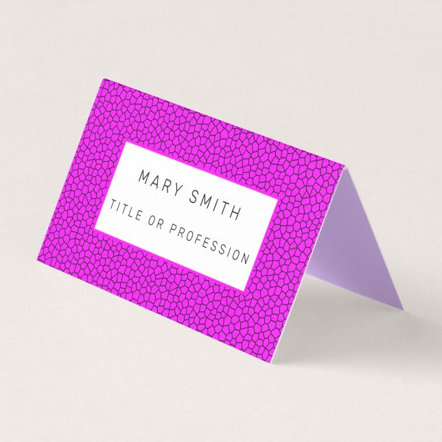 Rosa av glasskikt visitkort (Framsida)