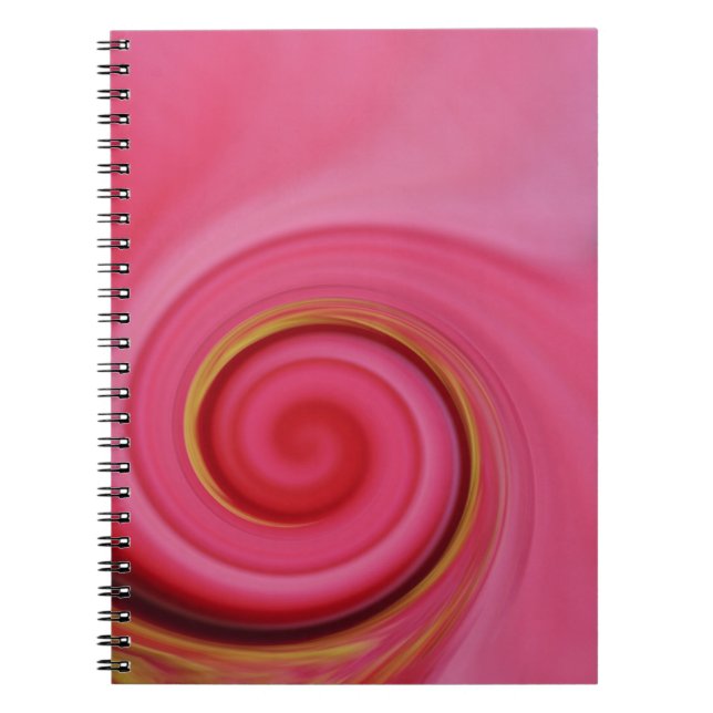 rosa av godis anteckningsbok med spiral (Framsidan)
