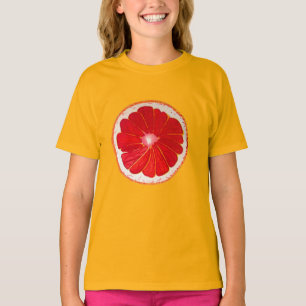 Rosa av grapefrukt, konsthantverk, citrusfrukter t shirt