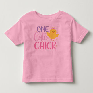 Rosa av Gulten  i en kute Chick - modern T Shirt
