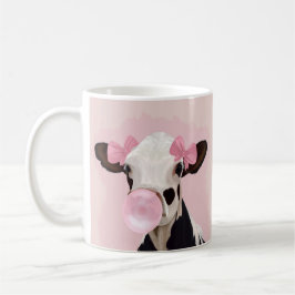 Rosa av gynnsam Girly Cow Bubblegum Kaffemugg