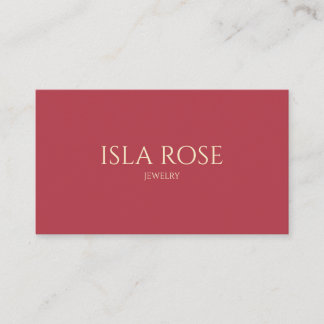 Rosa av hallon och Cream Visitkort
