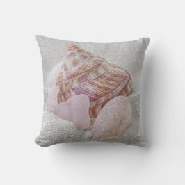 Rosa av havsglas och årstidsglas - kuddar