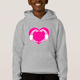 rosa av hjärtskelett händer gotastiskt valentin  t shirt