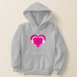 rosa av hjärtskelett händer gotastiskt valentin t shirt