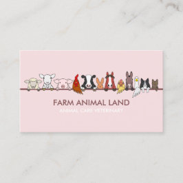 Rosa av husdjur visitkort