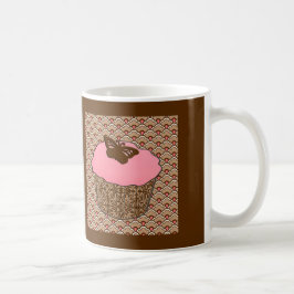 Rosa av jordgubbar Frosted Cupcoa Kaffemugg