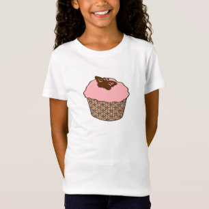 Rosa av jordgubbar Frosted Cuptårta T-Shirt