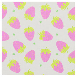 Rosa av jordgubbar tyg