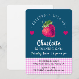 Rosa av jordgubbsfåglar, daglig flicka, blå Grönt Tack Kort