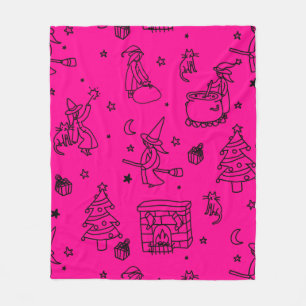 rosa av jufany christmas häxanas fleecefilt
