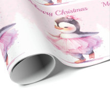 Rosa av julen Ballerina Penguin
