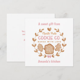 Rosa av julkakor i Exchange Gingertea Julkort