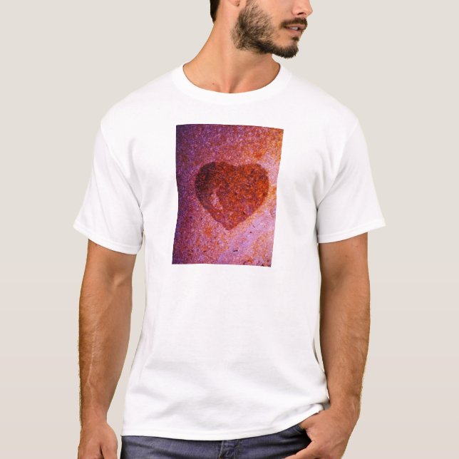 rosa av korall t-shirt (Framsida)