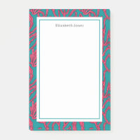 Rosa av korallrev, Abstrakt och Tropical Teal