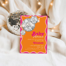 Rosa av kraftig Orange med Boll-babyvisningsprogra