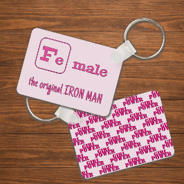 Rosa av kvinnlig triathlon nyckelring