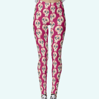 Rosa av Magentan Day of the dead Leggings