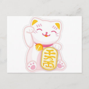 rosa av maneki neko vykort
