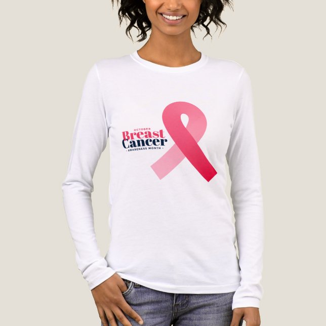 Rosa av menyfliksdesign för bröstcancer t shirt (Framsida)