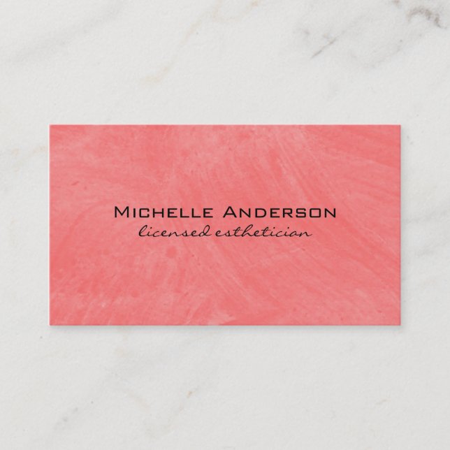Rosa av minimal Contemporary Visitkort (Framsida)