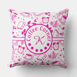 rosa av modern kaffekodmask i älskare kudde