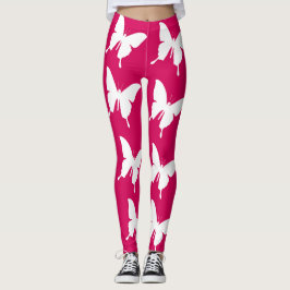 Rosa av monarch butterflies leggings