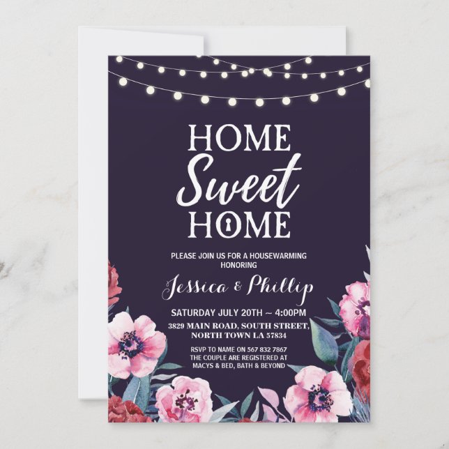 Rosa av nya fartyg i Party, Inbjudan (Framsida)