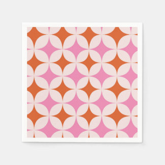 Rosa av Orangen Mönster vid återställande av kvart Pappersservett