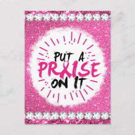 Rosa av överlevnad för bröstcancermånaden helg vykort