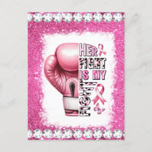 Rosa av överlevnad för bröstcancermånaden helg vykort