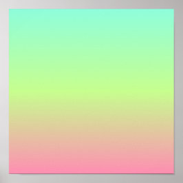 Rosa av övertoningsoskärpebakgrund för skalad Grön Poster