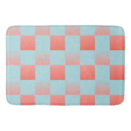 rosa av övertoningspulver med snyggt, blåkorall badrumsmatta