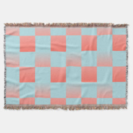 rosa av övertoningspulver med snyggt, blåkorall filt