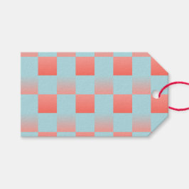 rosa av övertoningspulver med snyggt, blåkorall presentetikett