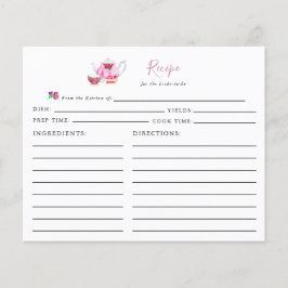 Rosa av Party-receptkort för möhippa Tea
