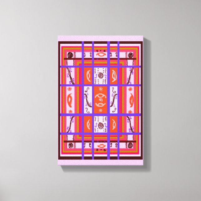 rosa av pejlelände canvastryck (Framsida)