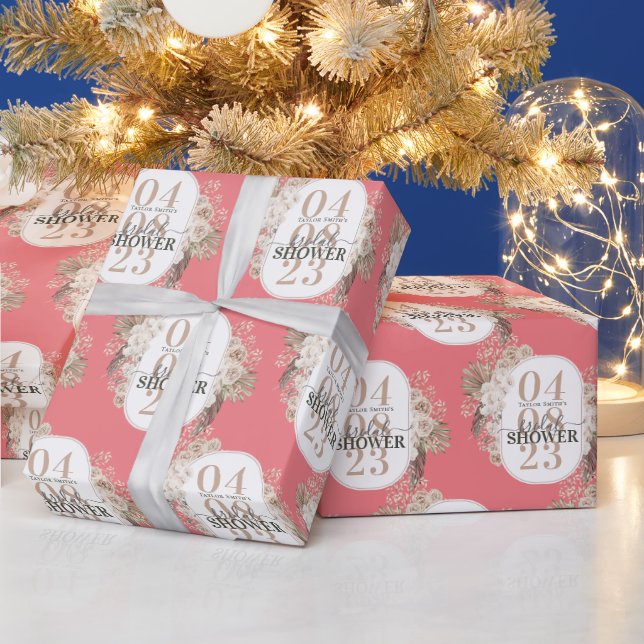 Rosa av Personlig av Blommigt Ram Möhippa Presentpapper (Helgdagar)