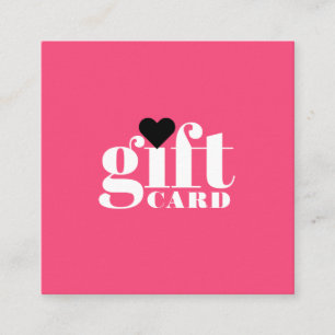 Rosa av presentkort med vit fetstil rabattkort