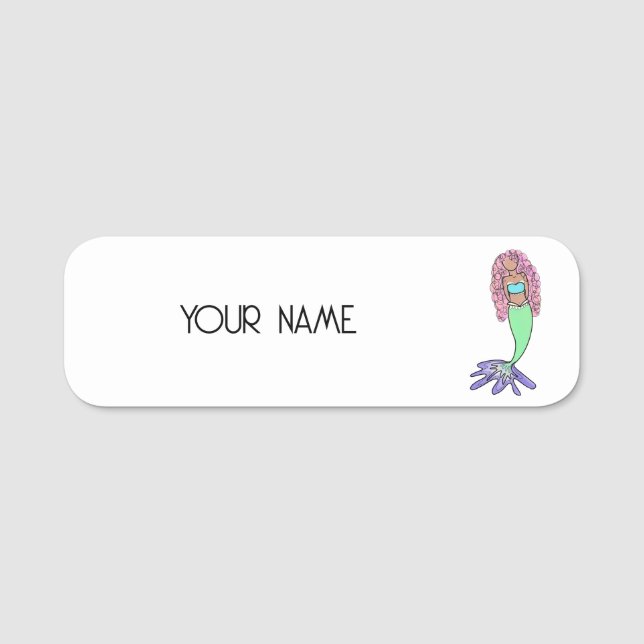 rosa av regnbåge,  blå lila grönt svart, glatt, sv namnbricka (Framsida)