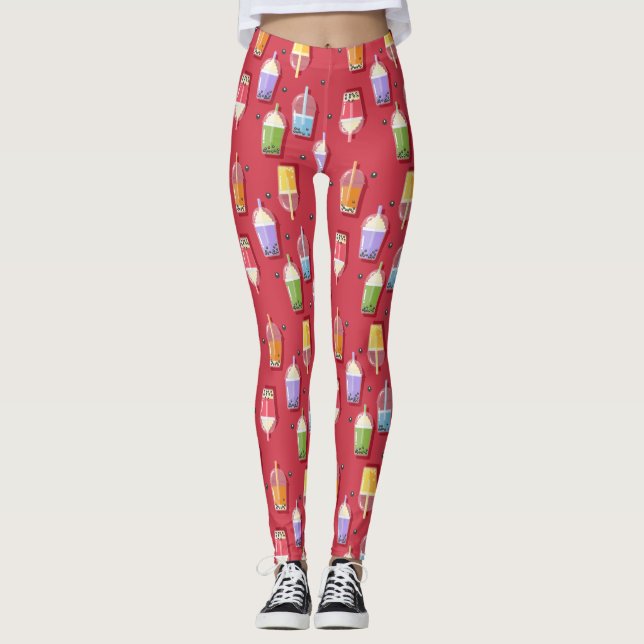 rosa av regnbåge leggings (Framsida)