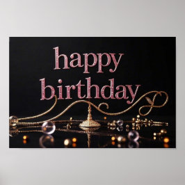 Rosa av rik luxurig elegant extravagant poster