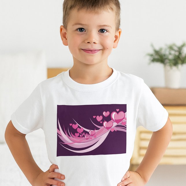 Rosa av romsk Abstrakt påverkar utformningen på Li T Shirt (Skapare uppladdad)
