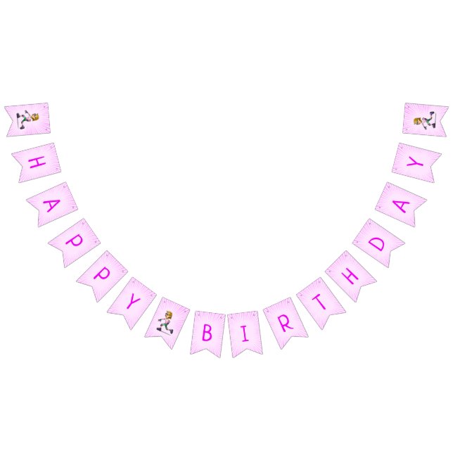 Rosa av rullskridFödelsedagsfest Vimplar (Alla)