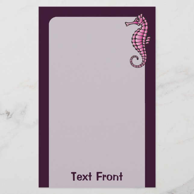 Rosa av sjöhäst flygblad (Framsidan)