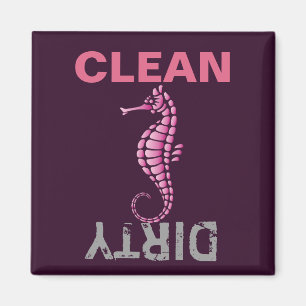 Rosa av sjöhäst magnet
